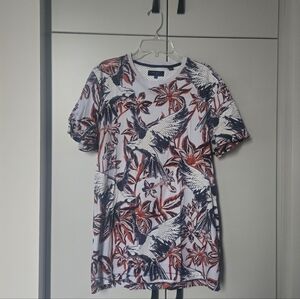 Ted Baker | Men's Floral & Bird Print Tee - Size M